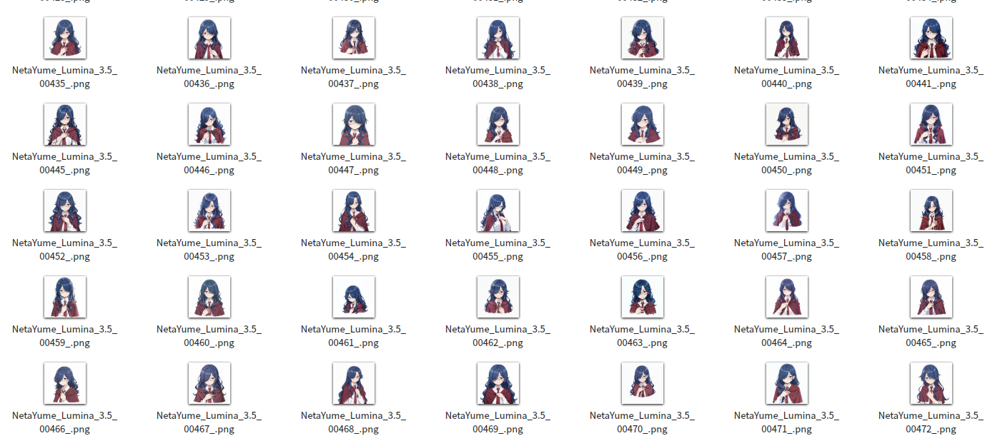 試行錯誤の過程で出力した500枚近くの画像